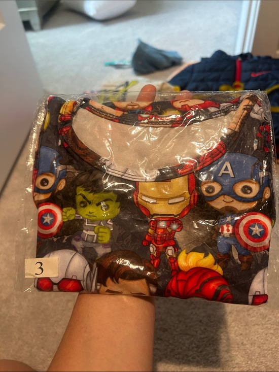 Marvel Other - Marvel Avengers Kids Pajama Top - Black Multicolor Superhero Print short sleeve